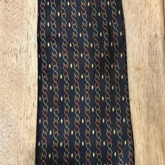 Brioni Hand Sewn 100% Silk Made In Italy Infinity Geometric Mens Neck Tie - Picture 3 of 11